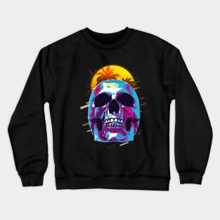 Skull retro80s Crewneck Sweatshirt